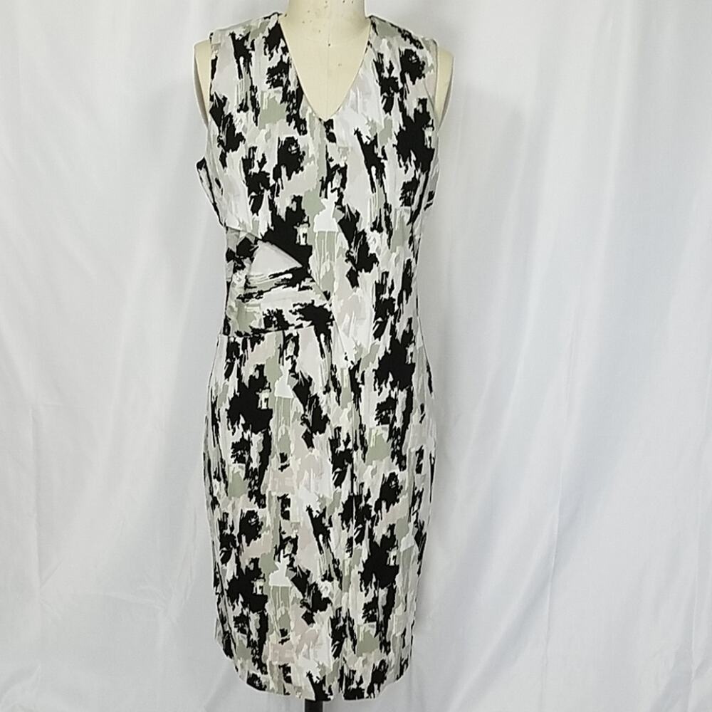 Hugo Boss Abstract Asymmetric Endrisa Wrap Dress